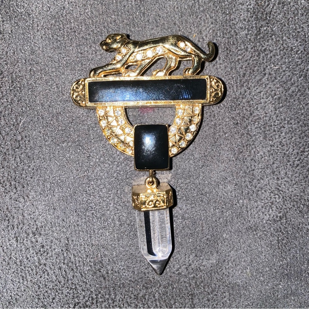 Rare Jackie Collins Panther Brooch